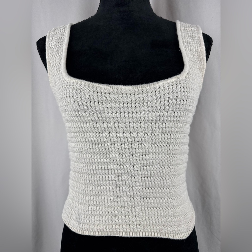 Streetwear Society Cream Color Knit Crop Top